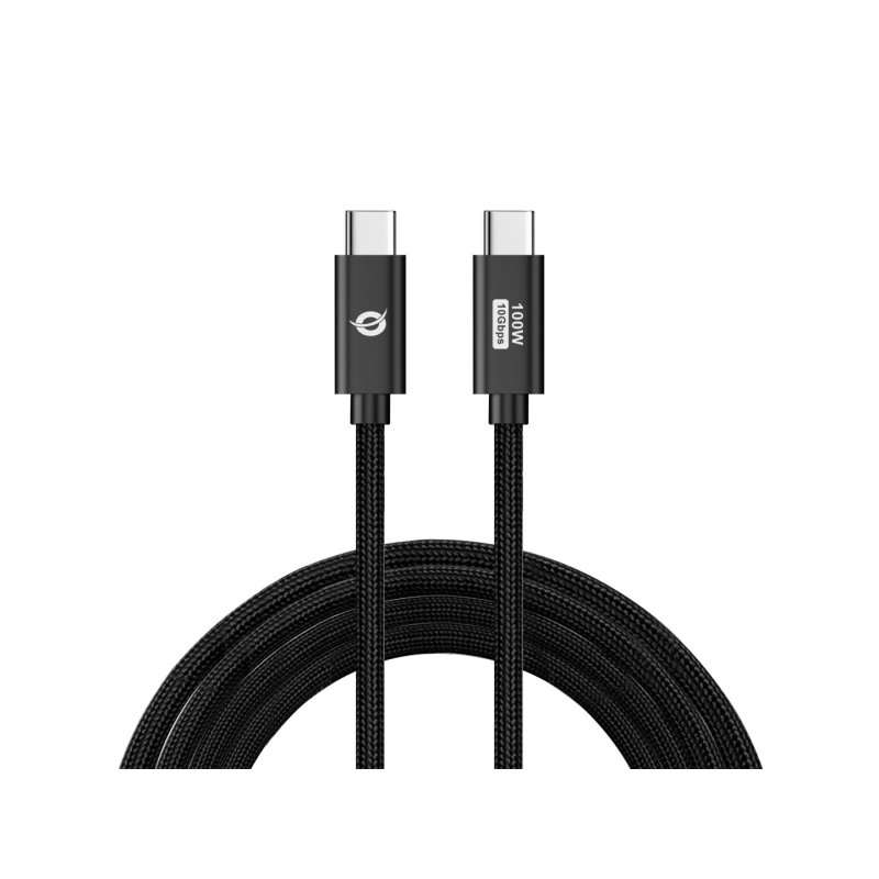 CONCEPTRONIC Kabel USB-C3.2-C 100W/QC 10Gbs 1.20m sw