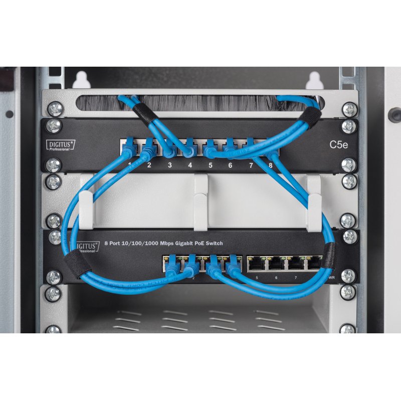 Ethernet PoE Switch, 8-Port PoE , 10", bis zu 80 W PoE Budget
