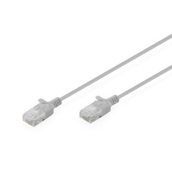 Digitus CAT 6 U-UTP Slim patch cable, 0.5 m, gray