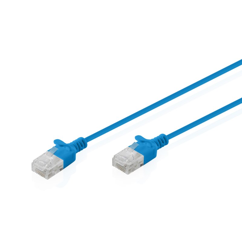 CAT 6 U-UTP Slim Patchkabel, 1 m, Schwarz