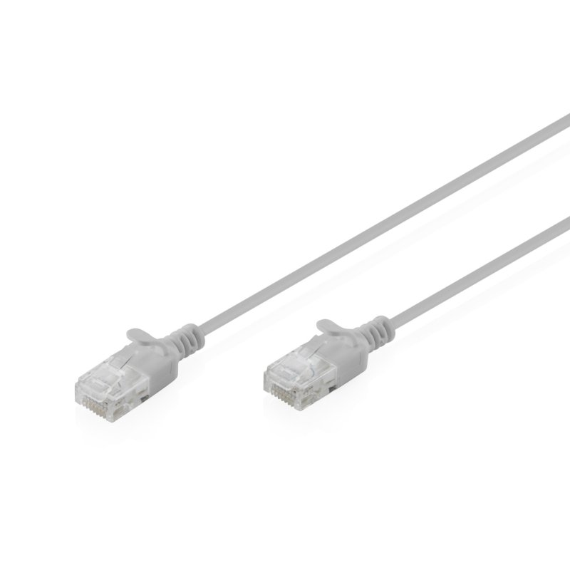 CAT 6 U-UTP Slim Patchkabel, 1,5 m, Grau