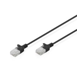 Digitus CAT 6 U-UTP Slim Patchkabel, 3 m, bleu