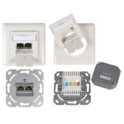 EFB Elektronik ET-25211.1V1 prise de courant 2 x RJ-45 Blanc