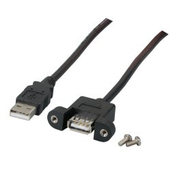EFB Elektronik K5291SW.0,5V2 câble USB USB 2.0 0,5 m USB A Noir
