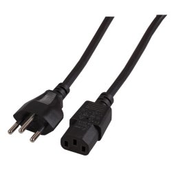 EFB Elektronik EK537.2V3 power cable Black 2 m T12 C13 coupler