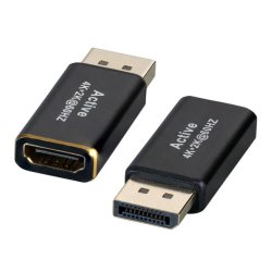 EFB Elektronik EB484-4K30 changeur de genre de câble DisplayPort HDMI Noir