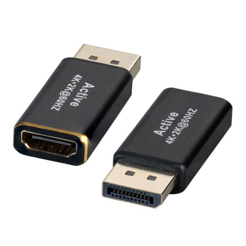 EFB Elektronik EB484-4K30 changeur de genre de câble DisplayPort HDMI Noir