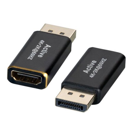 EFB Elektronik EB484-4K30 changeur de genre de câble DisplayPort HDMI Noir