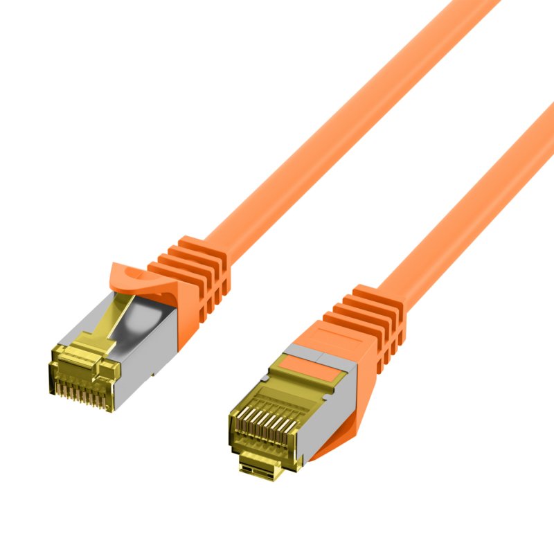 RJ45 Patchkabel Cat.6A S/FTP LSZH Cat.7 Rohkabel orange