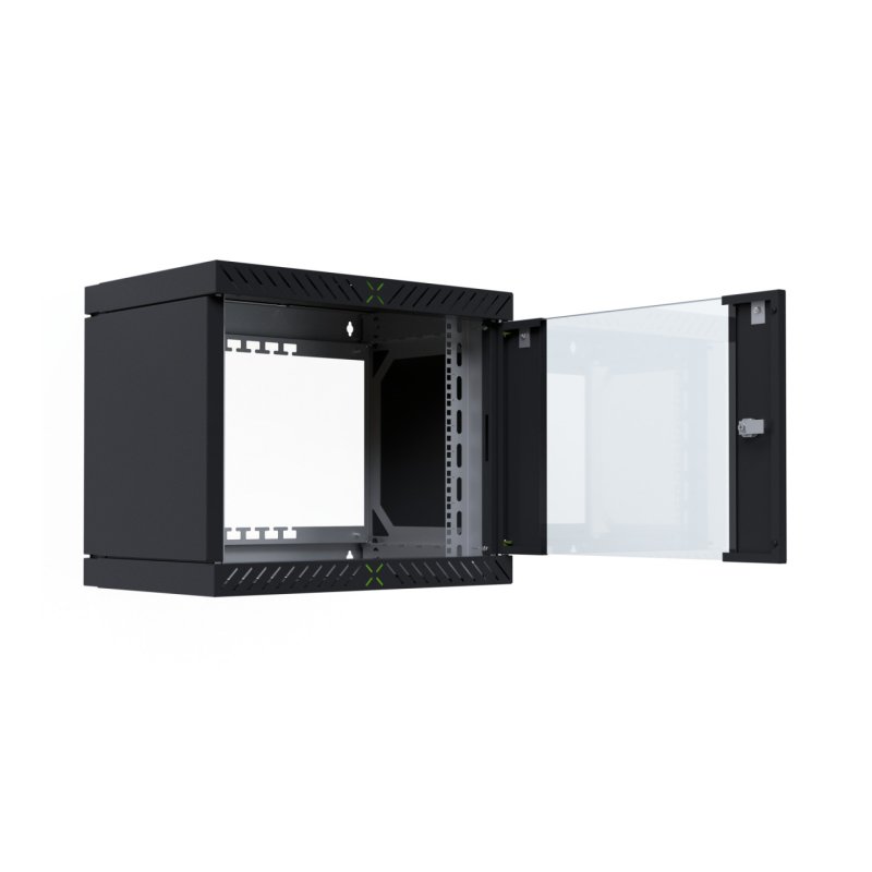 EFB Elektronik WGX-0906TS.G1 étagère 9U Rack monté sur le mur Noir