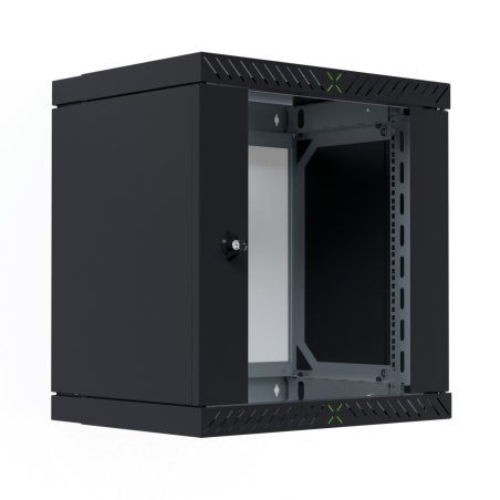 EFB Elektronik WGX-1206TS.G1 étagère 12U Rack monté sur le mur Noir
