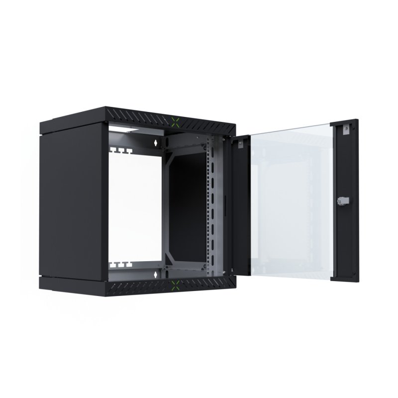 EFB Elektronik WGX-1206TS.G1 étagère 12U Rack monté sur le mur Noir