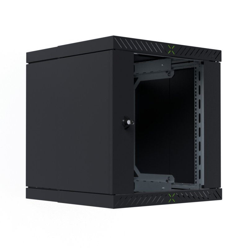 EFB Elektronik WGX-1206TS.G1 rack cabinet 12U Wall mounted rack Black