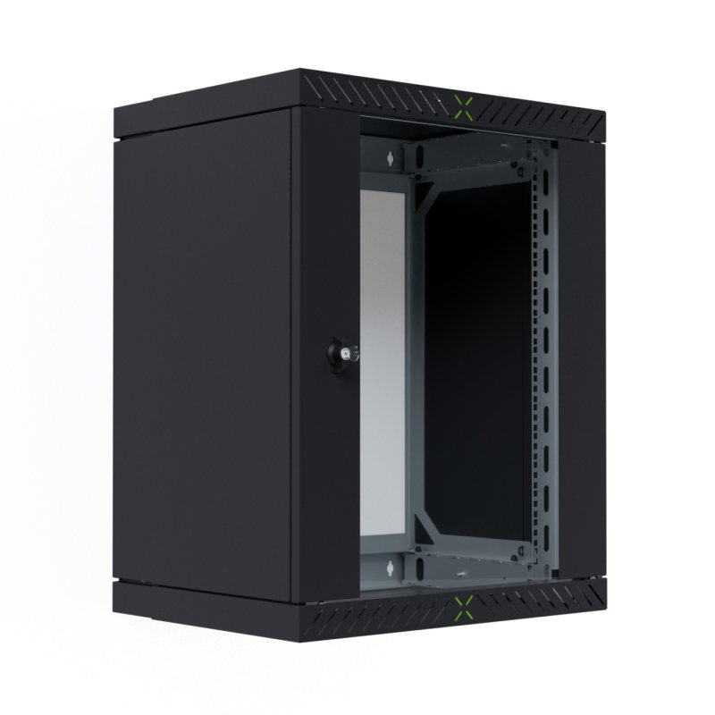 EFB Elektronik WGX-1506TS.G1 étagère 15U Rack monté sur le mur Noir