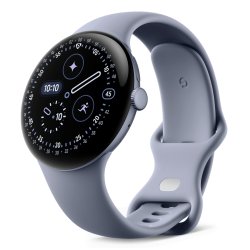 Google Pixel Watch 4 AMOLED 45 mm Numérique Écran tactile Bleu Wifi GPS (satellite)