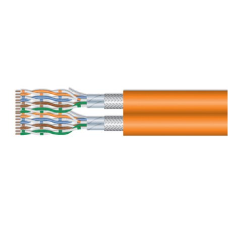 Equip Cat.7 S/FTP Duplex Installation Cable, LSZH, Solid Copper, 500m