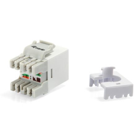 Equip Cat.6 Unshielded Keystone Jack LSA, Slim Type, White
