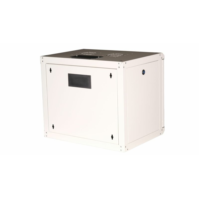 19" Netzwerkschrank Glastür PM 600x450mm 9HE grau