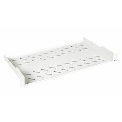 Equip Fixed Shelf 19', 1U, 400MM, Grey