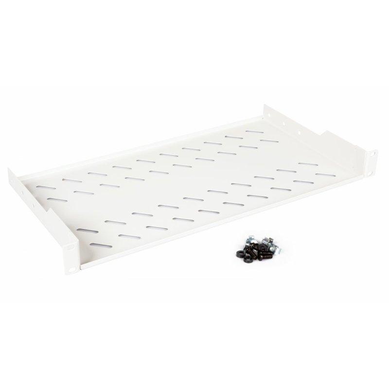 19" Fachboden fest für Serverschränke 40cm 1U grau