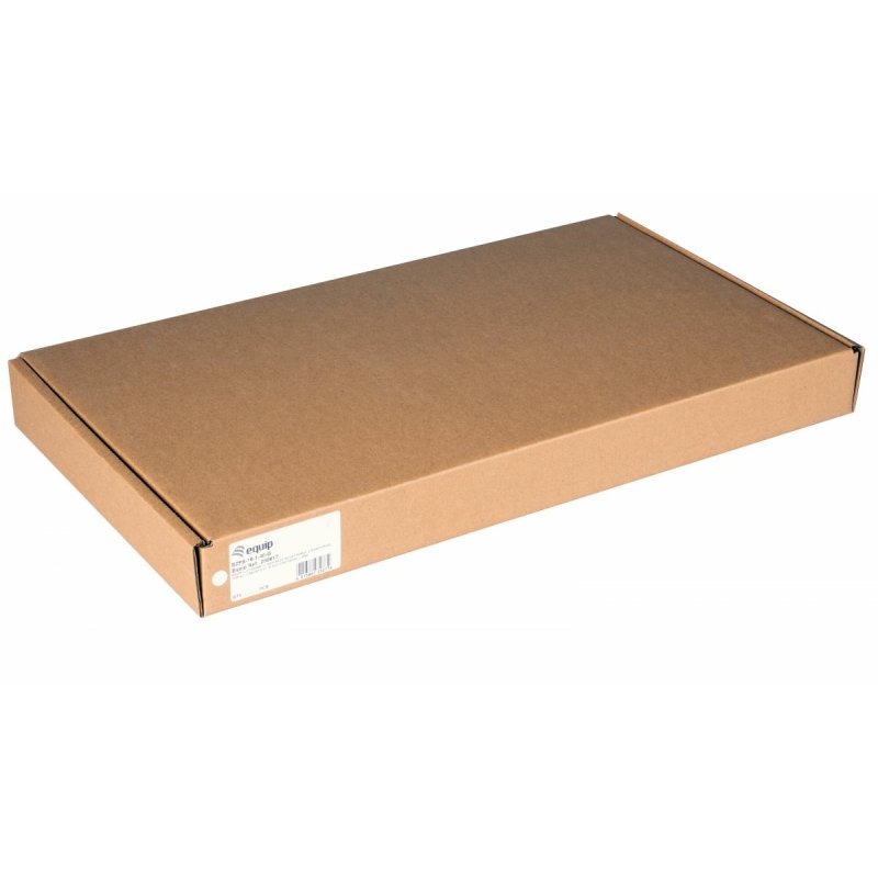 Equip Fixed Shelf 19', 1U, 400MM, Grey