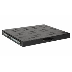 Equip Sliding Shelf 19', 1U, 600MM, Black