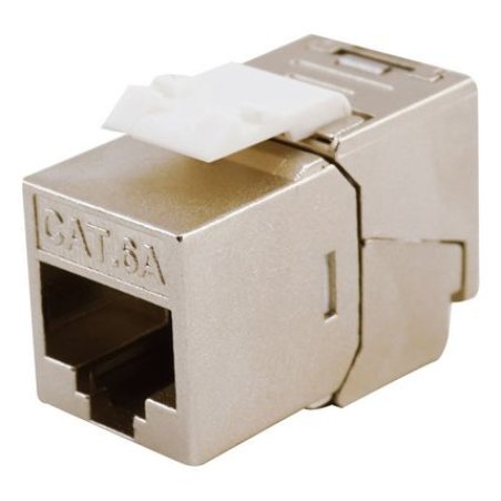 Keystone Jack geschirmt Cat6A LSA schlank wzf.8Stk sil