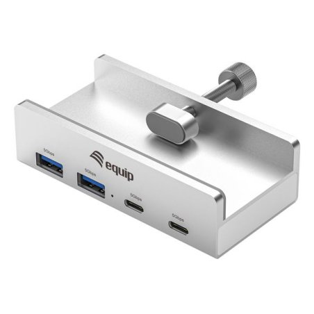 Equip 128967 hub & concentrateur USB 3.2 Gen 1 (3.1 Gen 1) Type-A 5000 Mbit/s Aluminium