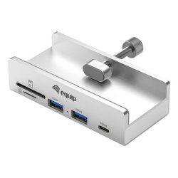 Equip 128968 hub & concentrateur USB 3.2 Gen 1 (3.1 Gen 1) Type-A 5000 Mbit/s Aluminium