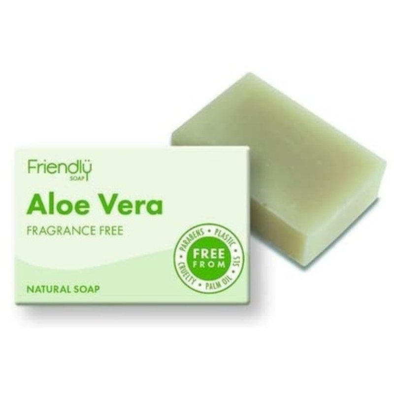 Friendly Soap Aloe Vera Fragrance-Free Soap 95g