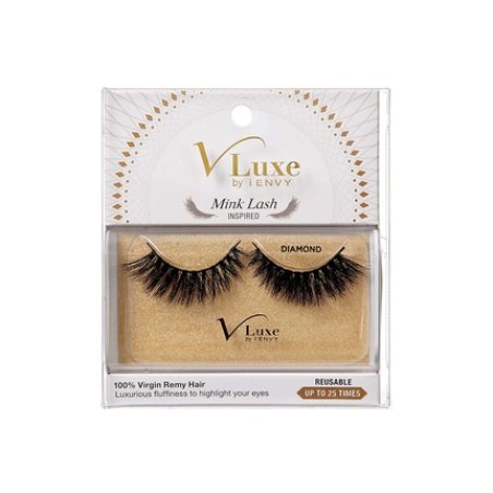 V Luxe by i-Envy Mink Lash Inspired 3 Count Diamond