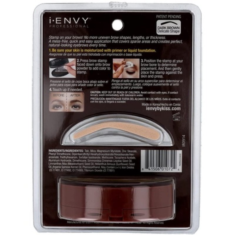 I Envy Brow Print Kit Dark Brown Pkpbs02