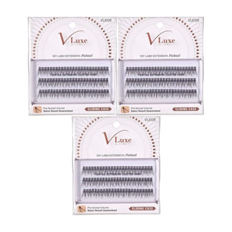 V Luxe by I-ENVY Fishtail Long 05 Extension 225 Count - Pack of 3