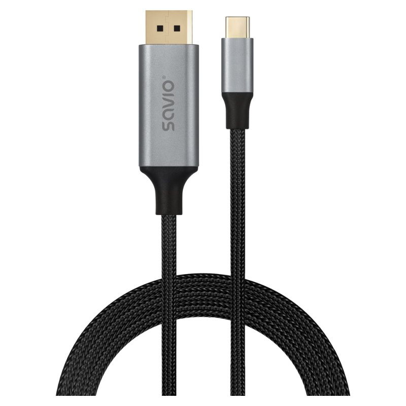 Savio CL-208 USB cable USB 3.2 Gen 1 (3.1 Gen 1) 2 m USB C Black, Grey