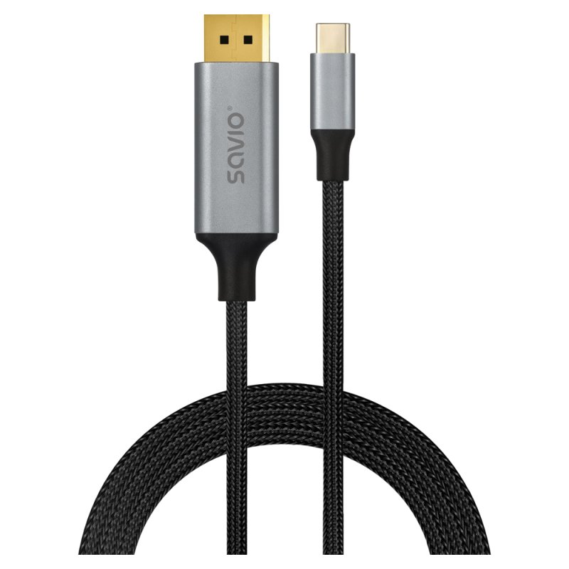 Savio CL-208 USB cable USB 3.2 Gen 1 (3.1 Gen 1) 2 m USB C Black, Grey