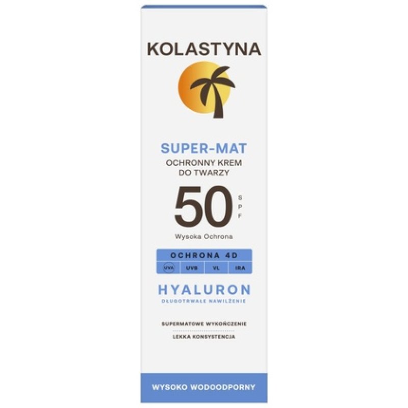 Kolastyna Opalanie Supermat Face Cream Spf 50 50 Ml