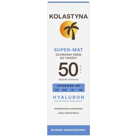 Kolastyna Opalanie Supermat Face Cream Spf 50 50 Ml