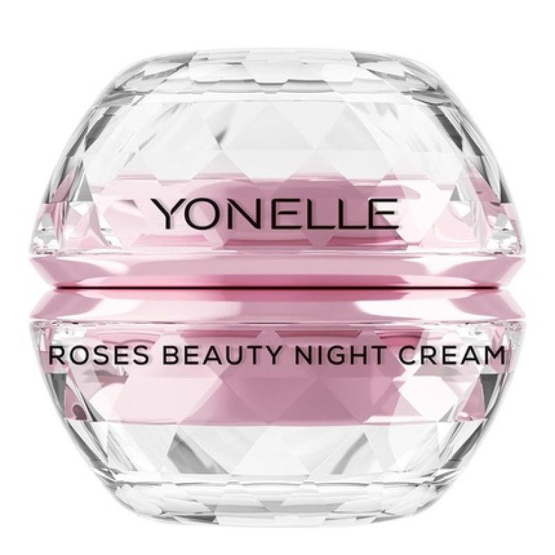 Yonelle Roses Night Face Cream with Roses - Anti-Wrinkle