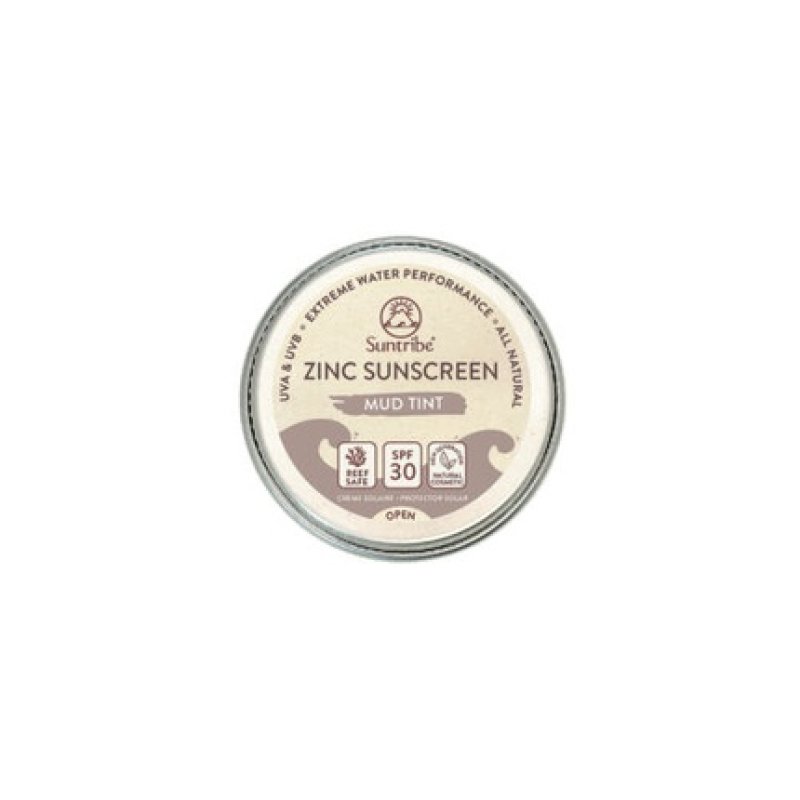Suntribe All Natural Face & Sport Zinc Sunscreen SPF 30 10g Tinted