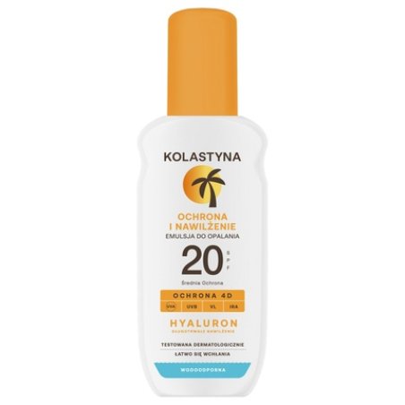 Kolastyna Protection And Moisturization Tanning Emulsion Spray Spf20 150 Ml