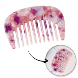 Ecarla Pocket Comb With Marble Acetate For Detangling Hair Scz16r
