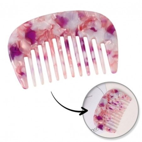 Ecarla Pocket Comb With Marble Acetate For Detangling Hair Scz16r