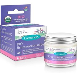 Lansinoh Organic Nipple Balm 60ml Natural Breastfeeding Cream, Natural