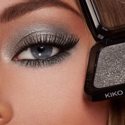 Kiko Milano Glitter Shower Eyeshadow 01 Highcoverage Silver