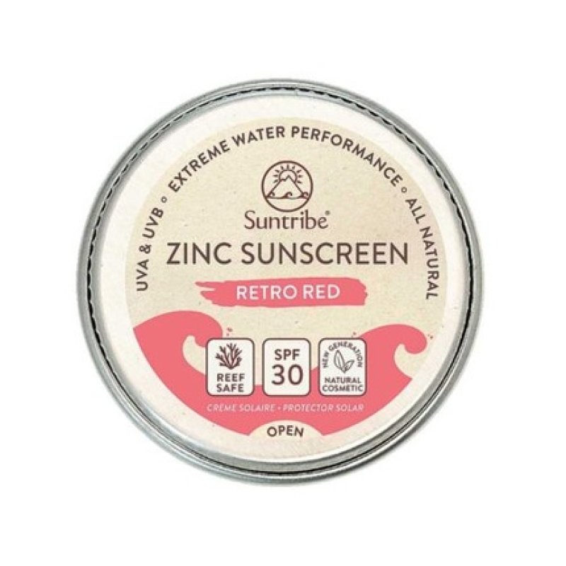 Suntribe Retro Red Zinc Sunscreen SPF 30 15g