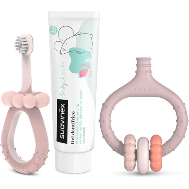 Suavinex Starter Set for Dental Care with Toothbrush for Babies