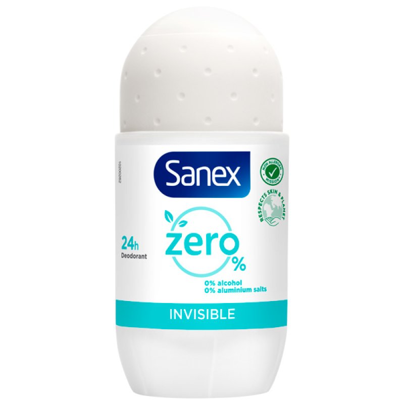 Sanex Zero Deodorant Invisible Roll On 50ml