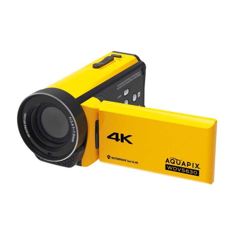Aquapix WDV5630 Caméscope portatif 13 MP 4K Ultra HD Jaune