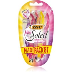 Bic Miss Soleil Color Disposable Razors For Women Pack Of 8