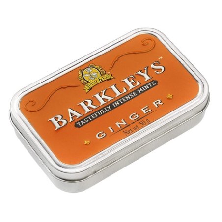 Barkleys Ginger Breath Mints Strong Ginger Flavor Cool Mint Candy 50-count